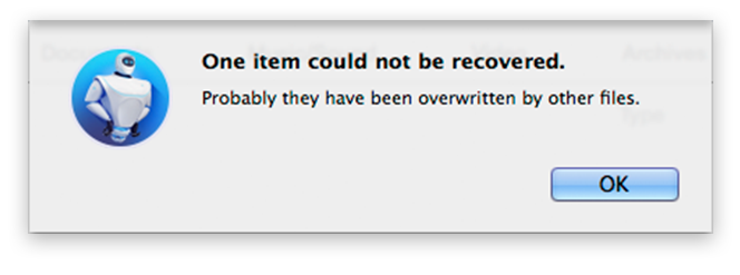 Files Recovery page
